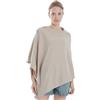 Iris Sprite Scialle Poncho Donna con Bottoni Multiuso in Maglia con Sensazione di Cashmere, Beige, Taglia unica