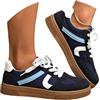 Generico Scarpe Donna Sneakers Primavera Autunno 36-42 EU in Pelle Impermeabili Scarpe Sportive Casual Sneakers Comode Elegante Suola Alta per Ginnastica Corsa Running Corsa Fitness,Navy,39