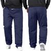Generisch Pantaloni in lino, da uomo, estivi, leggeri, ariosi, per il tempo libero, in tessuto, con coulisse, traspiranti, misto lino, spiaggia, vacanze, casual, alla moda, A18