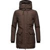 Navahoo Cappotto corto invernale caldo da donna Blizzardstorm XS-3XL, Dark Choco, XS