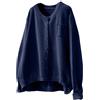 Cocila Cardigan in Maglia di Cotone per Donna Abbigliamento Autunnale retrò Letterario Casual Ampio A Maniche Lunghe Giacca Casual Sexy Blue M Giubbotto Donna Invernale Taglie Comode