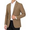 Allthemen Blazer Vintage Cotone Uomo Casual Giacca Slim Suit | Revers,Elegante Tinta Unita,2 Bottoni,Elastico,Sportiva Leggera,Primavera e Autunno,Tre Tasche,Non Necessita Di Stiratura