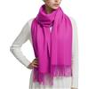 PFLife Sciarpa Donna Lana 200×70cm Tocco Cashmere Invernale Calda Morbida Oversize con Confezione Regalo Elegante Scialle (Fucsia)