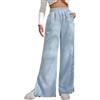Fulidngzg Pantaloni Velluto a Coste Donna Caldo Taglie Forti Sportivi Pantaloni Tuta Pantaloni Larghi Eleganti Morbidi Vita Alta Comodi con Elastico Pantalone Invernale Yoga con Tasche Pantaloni Palazzo