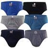 BestSale247 - Confezione da 3 o 6 o 12 mutande da uomo, a costine sottili, 100% cotone 6 pezzi Art. 580 XL