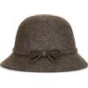 DongBao Cappello a Cloche da Donna Stile Vintage 100% Lana Secchio Invernale Cappello da Chiesa Fedora Regolabile