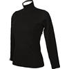 RAGNO Lupetto Donna Maglia Mezzo Collo Manica Lunga Caldo e soffice Cotone bio Articolo D274AZ BIO Cotton, 020 Nero, 4 - Quarta
