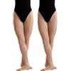 Silky Dance 2 paia di collant con piedi luccicanti da danza | 60 denari pronti ad alte prestazioni | per ragazze, bambini, adulti e donne | in toast e light toast, Toast Leggero, 11-13 Anni