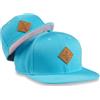 Soulbuddy Set di 2 Cappellini da Basecap Coordinati papà e Figlio - Snapback cap Traspiranti Uomo e Bambino - Look Mini Me Famiglia - Idea Regalo Originale (IT, Testo, S, Azzuro Viola)