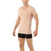 ALBERT KREUZ Uomo Maglietta Intima Tecnica Cool Clima Invisibile Scollo a v Maniche Corte Beige L