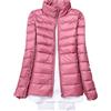 KeYIlowys Piumino Leggero Primaverile E Invernale Tinta Unita Colletto in Piedi Slim Plus Size Piumino Corto da Donna
