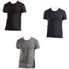 Enrico Coveri Maglietta Intima Uomo Girocollo Offerta 3 E 6 Pezzi, Anche in Taglie Maxi, Maglia Uomo in Cotone Pettinato ET1100 (3 Pezzi Ass 1 Blu 1 Nero 1 Grigio, 7-XXL-54)