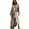 YouKD Maxi abito kimono boho cardigan accappatoi spiaggia copricostume bikini