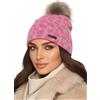 Baesics Berretto lavorato a maglia con pompon per uomo e donna - Caldo berretto invernale unisex con fodera in pile e pelliccia sintetica Pompon One Size - Beanie Style, Colore: rosa., Taglia unica