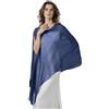 BEAUTELICATE Stola Elegante Donna Cerimonia Elegante Trasparente Crepe Coprispalle Leggera Poncho Cape per Matrimonio Abito da Sera, Blu notte
