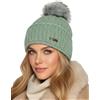 Baesics Berretto lavorato a maglia con pompon Classic per uomo e donna - Caldo berretto invernale unisex con fodera in pile e pelliccia sintetica Pompon One Size - Beanie Style