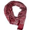 Emila Sciarpa uomo rosso scuro elegante pashmina foulard leggero fular fantasia paisley da signore per ragazzo ragazza donna in seta morbida di moda business lavoro primavera autunno 2026 Bordeaux