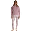 Il Granchio Tuta Donna Invernale Pile - Pigiama Donna Pile Morbido Coral (6016 V2, XL)