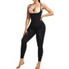 SHAPERX Body Modellante Donna Intero Effetto Clessidra - Leggings Contenitivi 360° Controllo Addome, Tuta Shapewear Senza Cuciture con Spalline Regolabili, Body Snellente, UK-SZ5802-Black-L/XL