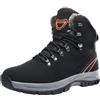 Generisch Coppia di stivali invernali da neve da uomo di stile caldo alto alto top sport outdoor scarpe da trekking, Nero , 44 EU