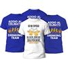 t-shirteria - Magliette Addio al Celibato - Set Completo con Maglia Speciale per Lo Sposo e Colorate per Amici - Gadget Festa con Materiali Traspiranti e Certificati