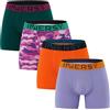 INNERSY Boxer da uomo in cotone, retroshorts lunghi, confezione da 4, L