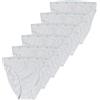 Sloggi 100 Tai, Offerta 4-6-8 Pezzi, Slip Donna 24/7 100 Tai, Slip Donna Midi in Cotone (6 Pezzi Bianco, 4)