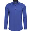 Rusty Neal Camicia da uomo Premium Slim Fit a maniche lunghe, elasticizzata, colore grigio, con collo a ventaglia, per il tempo libero, M