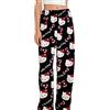 NEUNEL Anime - Pantaloni da donna, pigiama leggero, pigiama anime, comodi pantaloni da notte con elastico in vita, Nero Rosa, taglie EU, Nero , L