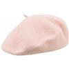 Melegari Berretto Basco Donna | 100% Lana | Margie Beret | Made in EU (Rosa 375)