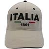 BrolloGroup Cappello con Visiera Italia Ricamato Taglia da Adulto Cappellino Baseball Visiera PS 11056