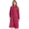 Notti Magiche Carla Vestaglia Donna Pile Calda Bottoni Invernale Morbido Pail Colletto (L)