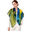 PoeticEHome Scialli in Cashmere per Donna 90x90 cm - Sciarpe Quadrate Leggere come una Piuma con Stampa Artistica, Confezione Regalo
