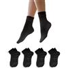 Prisco Calze Donna Lana Merino Corte, Termici Invernali, Made in Italy 4 paia (Nero, 36-41)