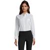 ISACCO Camicia Bianca da Donna da Sala - Bar Ideale per Bariste e Cameriere - Marca Italiana SIGGI - Comodo Taschino sul Cuore e Colletto in Tessuto Rigido (XL)