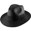 Classic Italy - Cappello Panama Classic Wide Straw - Size 60 cm - Noir
