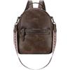 RAVUO Zaino Donna, Piccolo Borsa Zaino Donna in Pelle PU Mini Zaini Ragazze Borsa Tracolla Donna Elegante Casual Backpack per Lavoro,Viaggio,Universita,Caffè