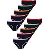 LOREZA ® 10 Slip in Cotone per Ragazze Intimo con Vari Motivi 2-15 Anni