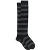 Gallo Calze lunghe uomo cotone nero righe bicolore