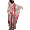 YouKD Abito estivo floreale allentato Caftan Boho Beach Bikini Cover Up Dress Plus Size Robe per le donne