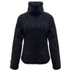 Generic Maglione in pile da donna alla moda con collo a polo maglione in peluche dolcevita peloso maglioni invernali termici caldi maglioni eleganti casual comodi maglieria, Nero , S