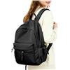 hapfoxx Zaino Scuola Ragazza Ragazzo Zaino Scuola Media Zaini Scuola Superiore Ragazza Zainetto Leggero Zaini Università Casual Daypack Impermeabile Donna School Backpack College Bag for Girls,Nero