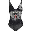 Rock Rebel by EMP Donna Costume da Bagno Multicolore con Disegno di Roccia L