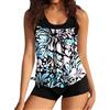 hehiy Tankini Donna Mare Taglie Forti Curvy Costume da Bagno 2 Pezzi Modellante Canottiera e Pantaloncino Costume da Piscina Donna Spiaggia/Vacanze