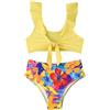 Generico Costume Bambina Costume Due Pezzi Bambina da Bagno Neonata Costumi Neonato Mare 5 Anni Ragazza 13 12 Impermeabili Bikini Bikinicolors 8 Pannolino Canotto A Fascia Contenitivo Copricostumi 9 10