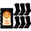 PS PROUTHS 6 Paia Calze Termiche Uomo e Donna - Invernali in Cotone o Lana - per Freddo Estremo con Interno Felpato - Calze Inverno Morbide (IT, Numero, 35, 40, Regular, Regular, LANA)
