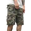 Generico Mimetici Cargo Shorts Uomo Estivi Casual Pantaloncini Con Tasconi Pantaloni Corti Cargo Eleganti Traspirante Bermuda Estivo Vita Elasticizzata Pantaloni Corti Per All'Aperto Trekking Sportivi