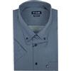 P-Club Camicia Uomo Manica Corta 100% Cotone Taglie Forti con Taschino 3XL 4XL 5XL 6XL (6XL - 4020)