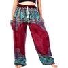 Lofbaz Donna Coulisse Rosa 1 Harem Boho Genio Pantaloni Borgoña L