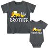 Funnycokid Fratello Maggiore Fratello Minore Completi da Abbinare Set di Camicie per Bambini Piccoli Regali per Neonati Abbigliamento, Kid(4T)/Baby(3-6 M)